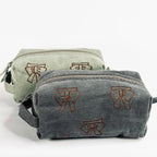 Reva Bow Corduroy Pouch Bag