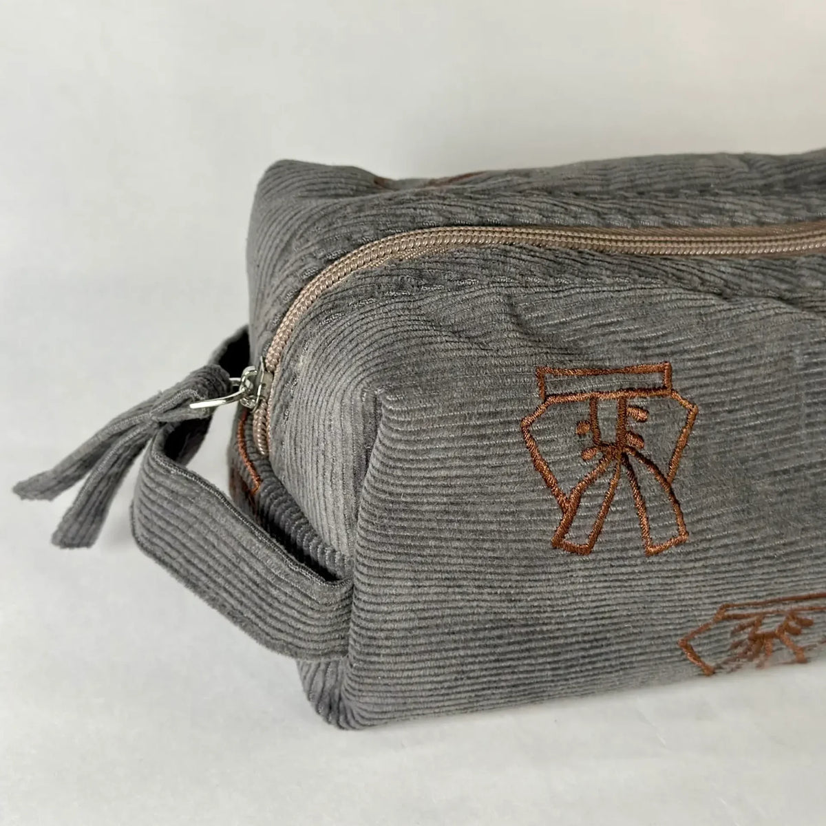 Reva Bow Corduroy Pouch Bag
