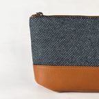 Orin Denim & Faux Leather Utility Bag