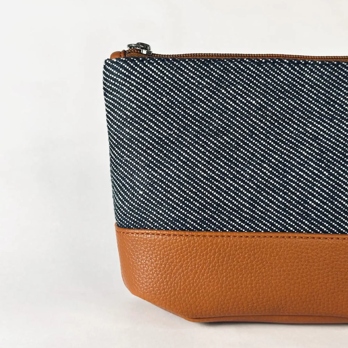 Orin Denim & Faux Leather Utility Bag