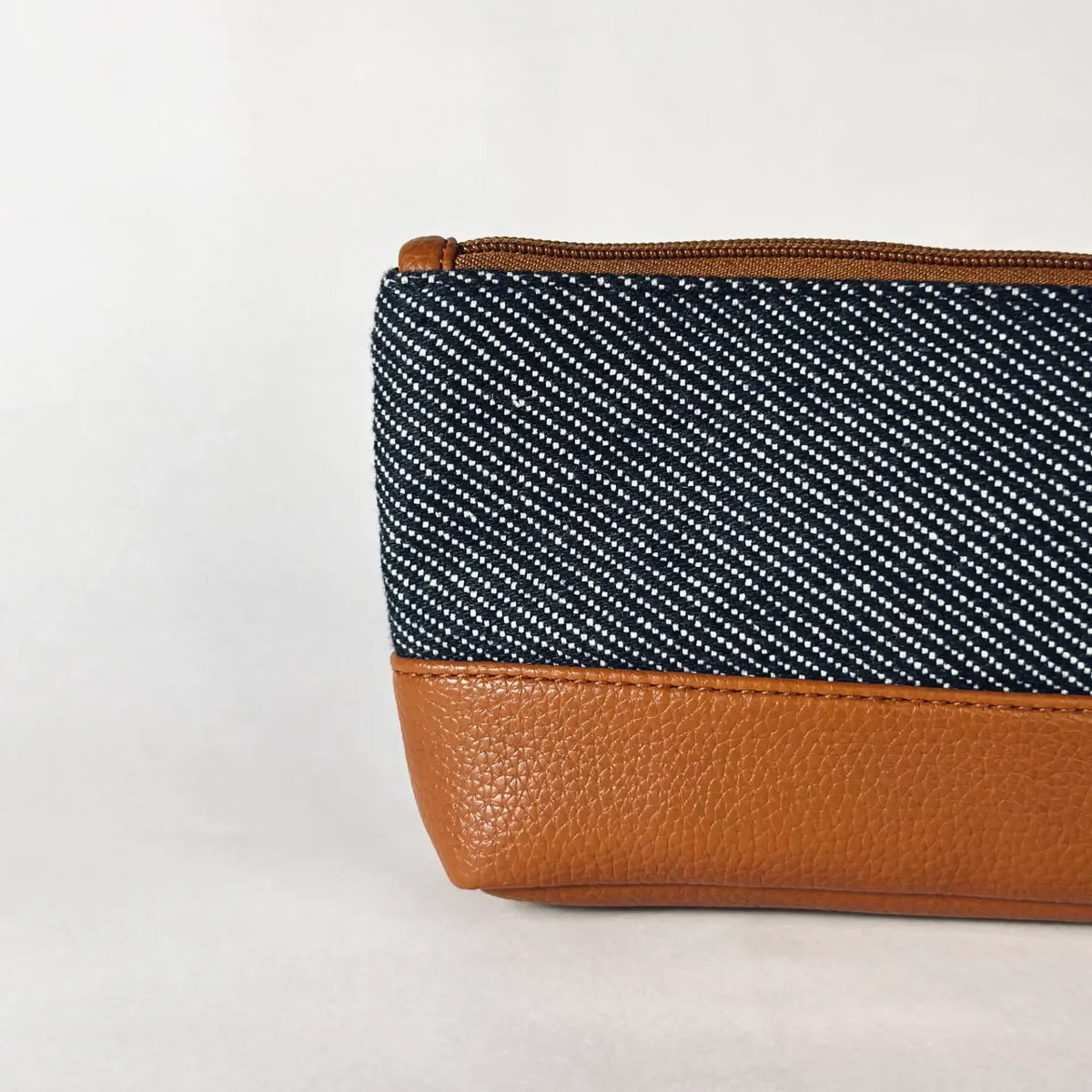 Orin Denim & Faux Leather Utility Bag
