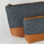 Orin Denim & Faux Leather Utility Bag