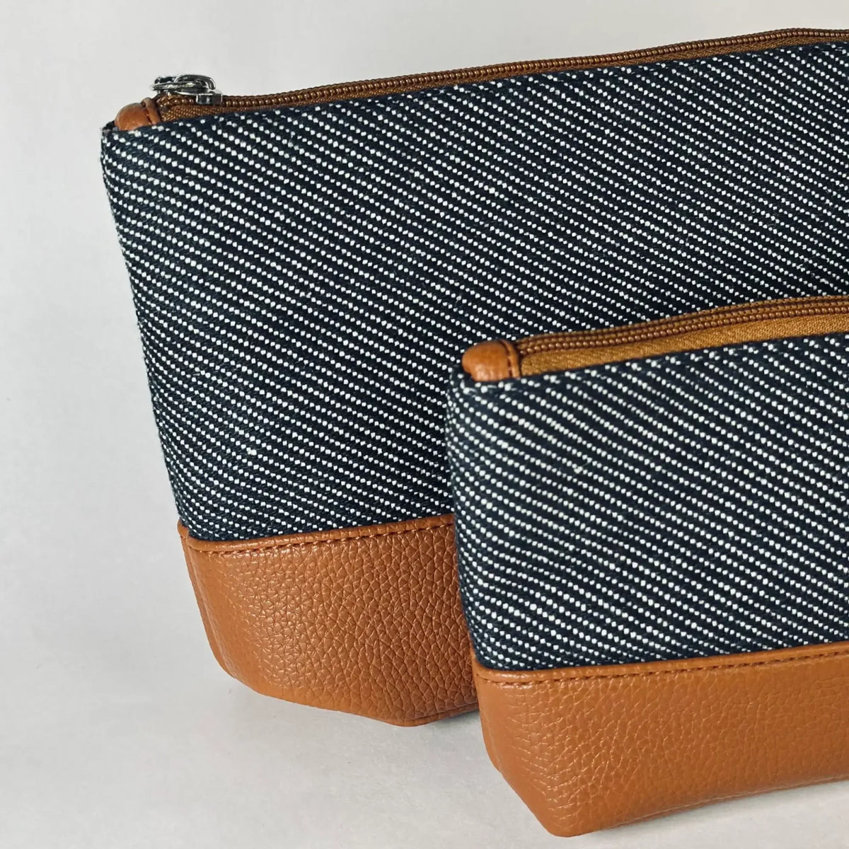 Orin Denim & Faux Leather Utility Bag