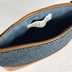 Orin Denim & Faux Leather Utility Bag